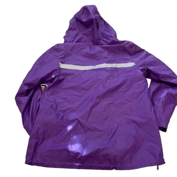 JMU Vintage Purple Full Zip Rain Jacket James Madison University Football Coat - Picture 3 of 15
